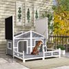 Dog House- Gray, White (Swiship-Ship)Prohibited by WalMart