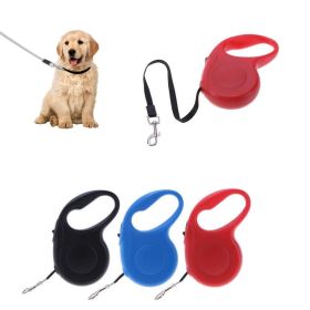 Durable Dog Leash Automatic Retractable Nylon Dog Lead Extending Puppy Walking Leads For Small Medium Dogs 3M / 5M Pet Products (Color: Red, size: 3m)