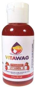 Vitawag All Natural Super Concentrated Dog and Cat Liquid Supplements (size: 2 oz Bottle - Strawberry - Vitamin B - (VT1SB))