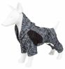 Pet Life Active 'Downward Dog' Heathered Performance 4-Way Stretch Two-Toned Full Body Warm Up Hoodie