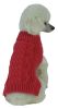 Swivel-Swirl Heavy Cable Knitted Fashion Designer Dog Sweater